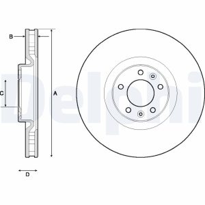 Disc frana DELPHI BG4716C – PEOUGET | AutoRival