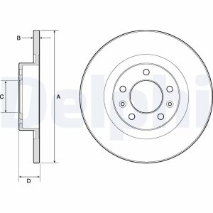 Disc frana DELPHI BG4748C – PEOUGET | AutoRival