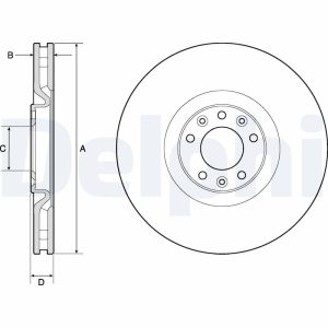 Disc frana DELPHI BG4814C – PEOUGET | AutoRival