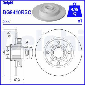 Disc frana DELPHI BG9410RSC – PEOUGET | AutoRival