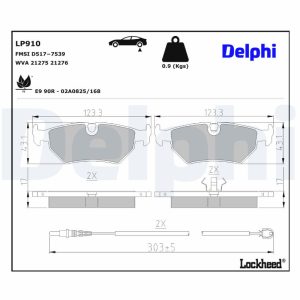 Set placute frana DELPHI LP910 – PEOUGET | AutoRival