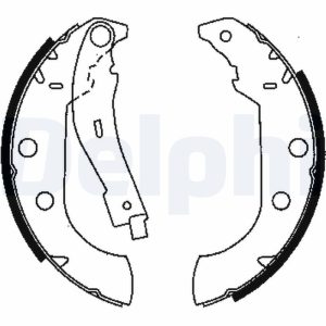 Set saboti frana DELPHI LS1833 – PEOUGET | AutoRival