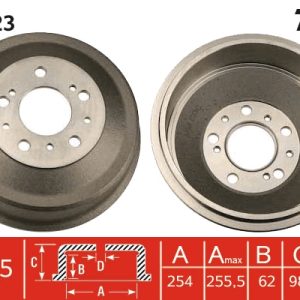 Tambur frana TRW DB4023 – PEOUGET | AutoRival