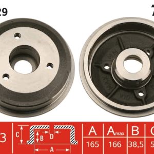 Tambur frana TRW DB4129 – PEOUGET | AutoRival
