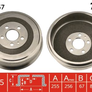 Tambur frana TRW DB4157 – PEOUGET | AutoRival