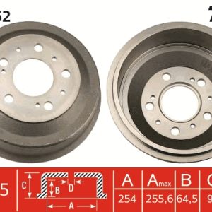 Tambur frana TRW DB4162 – PEOUGET | AutoRival
