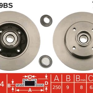 Disc frana TRW DF2059BS – PEOUGET | AutoRival