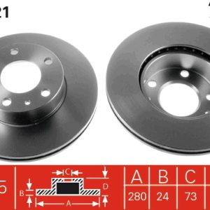 Disc frana TRW DF2721 – PEOUGET | AutoRival