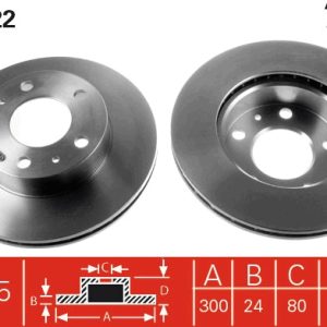 Disc frana TRW DF2722 – PEOUGET | AutoRival