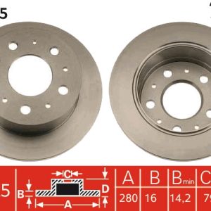 Disc frana TRW DF4245 – PEOUGET | AutoRival