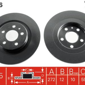 Disc frana TRW DF4256 – PEOUGET | AutoRival