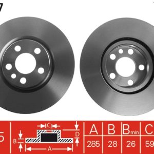 Disc frana TRW DF4257 – PEOUGET | AutoRival