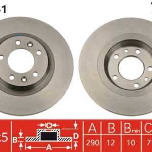Disc frana TRW DF4351 – PEOUGET | AutoRival