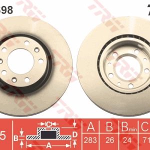Disc frana TRW DF6698 – PEOUGET | AutoRival