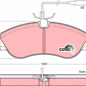 Set placute frana TRW GDB1106 – PEOUGET | AutoRival