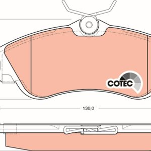 Set placute frana TRW GDB1295 – PEOUGET | AutoRival