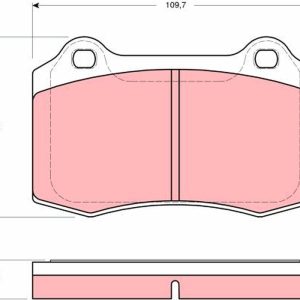 Set placute frana TRW GDB1513 – PEOUGET | AutoRival