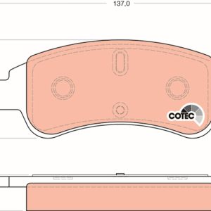 Set placute frana TRW GDB1563 – PEOUGET | AutoRival