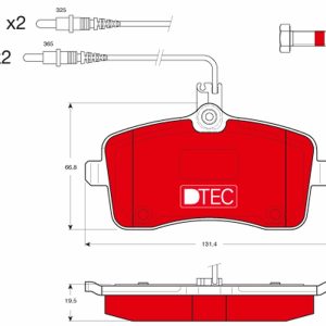 Set placute frana TRW GDB1594DTE – PEOUGET | AutoRival