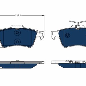 Set placute frana TRW GDB1621BTE – PEOUGET | AutoRival