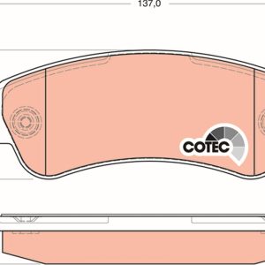 Set placute frana TRW GDB1682 – PEOUGET | AutoRival
