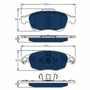 Set placute frana TRW GDB1690BTE – PEOUGET | AutoRival