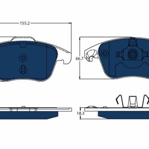 Set placute frana TRW GDB1691BTE – PEOUGET | AutoRival