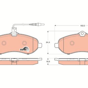 Set placute frana TRW GDB1719 – PEOUGET | AutoRival