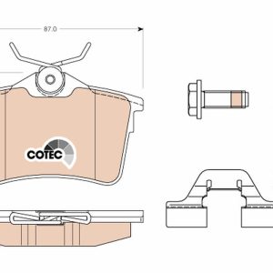 Set placute frana TRW GDB1799 – PEOUGET | AutoRival