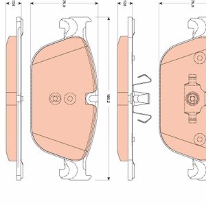 Set placute frana TRW GDB1889 – PEOUGET | AutoRival