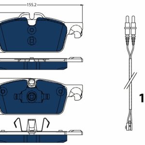 Set placute frana TRW GDB1929BTE – PEOUGET | AutoRival