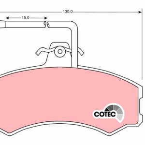 Set placute frana TRW GDB695 – PEOUGET | AutoRival