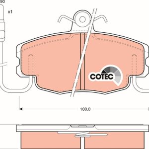 Set placute frana TRW GDB807 – PEOUGET | AutoRival