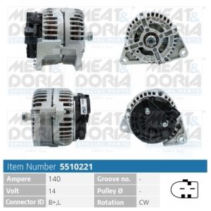 Alternator MEAT DORIA 5510221 – PEOUGET | AutoRival