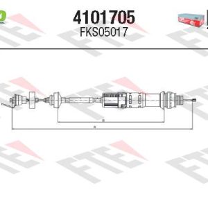 Cablu ambreiaj VALEO 4101705