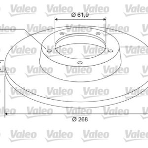 Disc frana VALEO 675409 – PEOUGET | AutoRival
