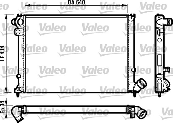 Radiator racire motor VALEO 731575
