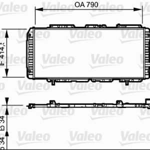 Radiator racire motor VALEO 731611