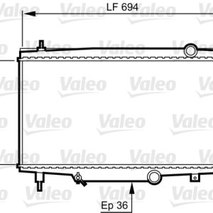 Radiator racire motor VALEO 734336