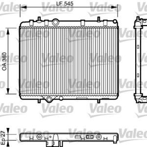 Radiator racire motor VALEO 734423