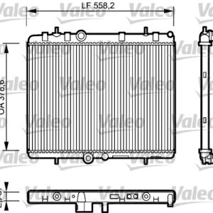Radiator racire motor VALEO 734463