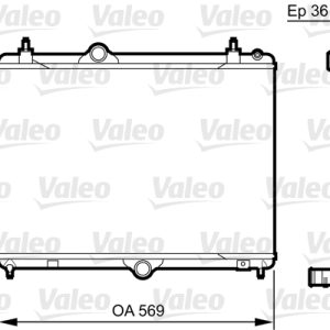 Radiator racire motor VALEO 735371