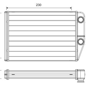 Schimbator de caldura incalzire habitaclu VALEO 811514