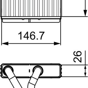 Schimbator de caldura incalzire habitaclu VALEO 811525
