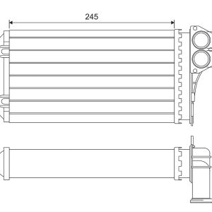 Schimbator de caldura incalzire habitaclu VALEO 812221