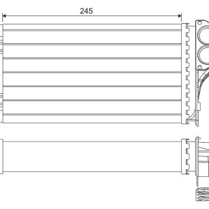 Schimbator de caldura incalzire habitaclu VALEO 812322