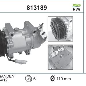 Compresor climatizare VALEO 813189 – imagine produs