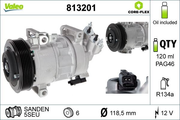 Compresor climatizare VALEO 813201 – PEOUGET | AutoRival