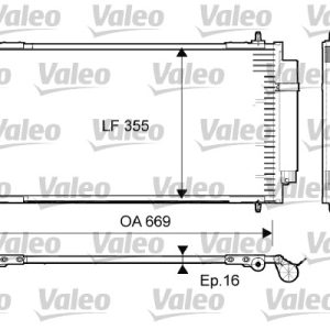 Condensator climatizare VALEO 814065