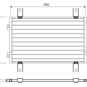 Condensator climatizare VALEO 814081